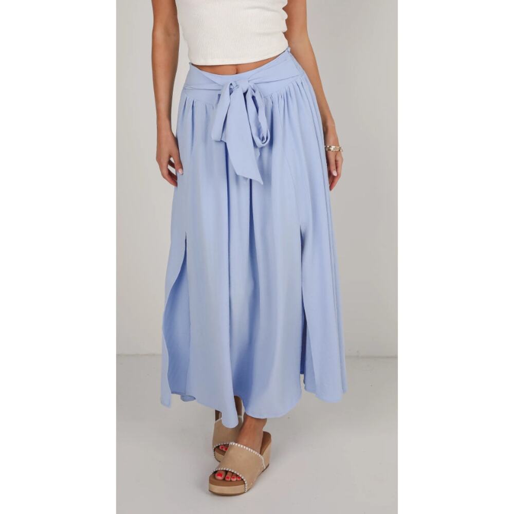 Hudson Gray Periwinkle‎ Flowing maxi skirt size small
